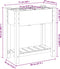 vidaXL - Tuinplanter - met - Roosters - 71x37x76 - cm - Massief - Vurenhout