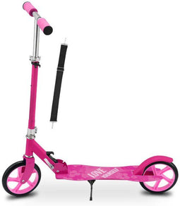 Juskys Kinderstep - Inklapbaar - XXL Wielen - Roze