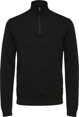 SELECTED HOMME SLHBERG - Heren Trui - Hoge hals - Halve ritssluiting - Maat L