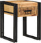 vidaXL - Bijzettafel - 40x40x50 - cm - Massief - Ruw - Hout - Mango