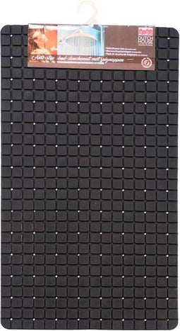 Dutch House Antislip Douchemat 69x39 cm Zwart