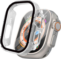 imoshion Screenprotector - Geschikt voor Apple Watch Ultra / Ultra 2 - 49mm - Full Cover Hard Case / Beschermend Hoesje - Transparant