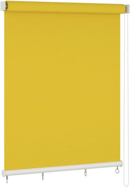 vidaXL - Rolgordijn - voor - buiten - 220x140 - cm - geel