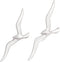 vidaXL - Muurbevestigde - Reiger - 2-Pack - Zilver - Aluminium