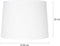 Mexlite K7661QS - Lampenkap - linnen - 40 cm - E27 fitting - wit