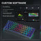 AULA F3261 - Bedraad Gaming Toetsenbord - Mechanisch - RGB - 61keys - Red switch - Hot swap - Qwerty - Zwart