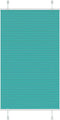 vidaXL - Plissé - rolgordijn - 80x150 - cm - stofbreedte - 79,4 - cm - petrol - groen