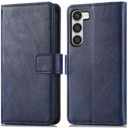 iMoshion Hoesje Geschikt voor Samsung Galaxy S23 Plus Hoesje Met Pasjeshouder - iMoshion Luxe Bookcase - Donkerblauw