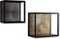 HSM Collection Wandbox Fletcher - 25x18x25 - Goud/zwart - Ijzer/Aluminium/Mangohout