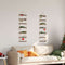 vidaXL - Wanddecoraties - laddervormig - 2 - st - 30x100 - cm - naturel - tak