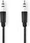 Nedis CAGP22005BK20 - 3,5 mm male naar 3,5 mm male stereo-audiokabel - 2,00 m - Zwart