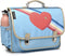Caramel & Cie Boekentas/Schooltas Rainbow Love Medium - Blauw