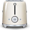 Smeg TSF01CREU - Broodrooster - 950W 2 sleuven 6 bruining-niveaus - Crème