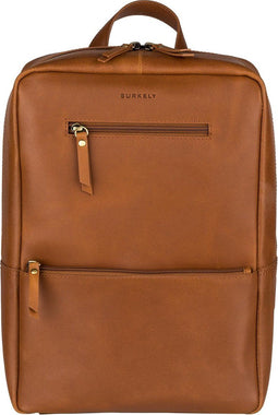 BURKELY Bobbie Rugzak - 13,8 Liter - Geschikt voor A4 en laptop tot 13 inch - Cognac