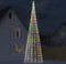vidaXL - Lichtkegel - aan - vlaggenmast - 3000 - meerkleurige - LED's - 800 - cm