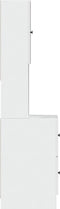 vidaXL - Keukenkast - 35x50x180 - cm - bewerkt - hout - wit