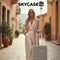 SKYCASES Travel One - 24-inch Medium Reiskoffer - Lichtgewicht 68L Waterdicht Cijferslot Champagne