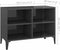 vidaXL - Tv-meubel - met - metalen - poten - 69,5x30x50 - cm - hoogglans - grijs