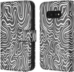 iMoshion Hoesje Geschikt voor Samsung Galaxy S10e Hoesje Met Pasjeshouder - iMoshion Design Bookcase smartphone - Meerkleurig / Black And White