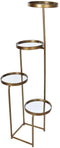 Planken DKD Home Decor 4 Planken Spiegel Metaal Koper (43 x 35 x 113 cm)
