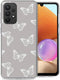 iMoshion Hoesje Geschikt voor Samsung Galaxy A33 Hoesje Siliconen - iMoshion Design hoesje - Grijs / Butterfly