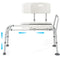 Coast Badkuipoverzetbank - Extra Breed Zitvlak 42 x 36 cm - Hoogteverstelbaar 49-59 cm - Wit