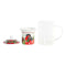 Kopje voor infusions DKD Home Decor Fågel Kristal Porselein Rood (300 ml) (2 Stuks)