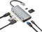 NGS WONDERDOCK8 - Hub USB - 6 poorten HDMI RJ45 USB-C USB-A 3.2 - Zilverachtig