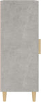 vidaXL - Dressoir - 34,5x34x90 - cm - bewerkt - hout - betongrijs