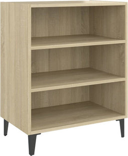 vidaXL - Dressoir - 57x35x70 - cm - bewerkt - hout - sonoma - eikenkleurig