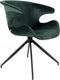 Zuiver Mia Fluweel Armstoel - Groen - Set van 2