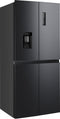 HANSEATIC HCDB18080DWDBI - Multi Door koel-vriescombinatie - 419 Liter - Zwart
