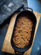 Valhal Outdoor - Braadpan / Dubbele Skillet 2L - kleine Dutch Oven, gietijzer, ovaal, grillpatroon, VH2L