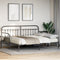 vidaXL - Ligbedframe - met - Onderbed - Zwart - 100x190 - cm - Staal
