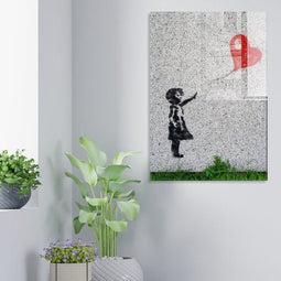 Asir Group Bozeman - Decoratief gehard glas schilderij - 50 x 70 cm - Multicolor