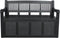 Opbergbank van Kunststof | 130 x 60 cm | Antraciet