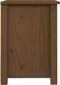 vidaXL - Nachtkastje - 40x35x49 - cm - massief - grenenhout - honingbruin
