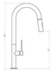 Boretti Loreto - Keukenkraan - Draaibare uitloop 24,3 cm - Chroom