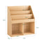 SoBuy KMB01-N - Boekenplank - 3 Opbergvakken - Naturel