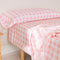 Happy Friday Sheet set 2 pieces Vichy pink 160x270 cm (Single) Pink