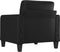 vidaXL Fauteuil - Kunstleer - 60 cm - Zwart