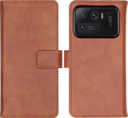 iMoshion Hoesje Geschikt voor Xiaomi Mi 11 Ultra Hoesje Met Pasjeshouder - iMoshion Luxe Bookcase - Bruin