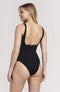 SHIWI Renée - Dames Badpak - Verwijderbare padding zebra patroon - Zwart