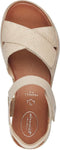 Tamaris COMFORT Essentials - Dames Sandalen - Sleehak 4,5 cm - IVORY - Maat 39