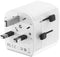 Gembird Universele Reisadapter - 20W - Geaard - Wit