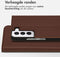 Accezz Galaxy S22 Plus - Premium Leather Slim Bookcase - Echt Nappa leer - Bruin