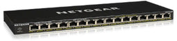 Netgear GS316P - Unmanaged Switch - 16x Gigabit PoE+ - 115W PoE-budget