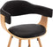 vidaXL - Eetkamerstoelen - 2 - st - kunstleer - en - gebogen - hout - zwart