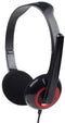 Gembird MHS-002 - Stereo headset met microfoon - Draaibare microfoonarm - Rood Zwart