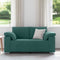 vidaXL - Donkergroene - Loveseat - van - 120 - cm - in - Stof